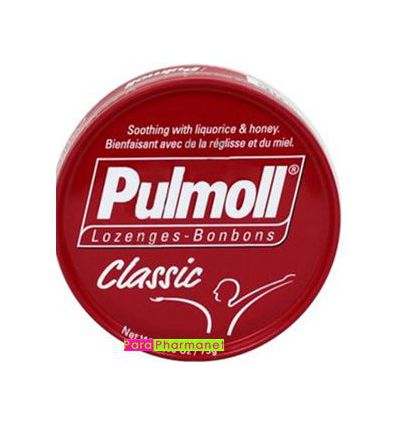 Pulmoll pastilles à sucer classic rouge boîte de 75G