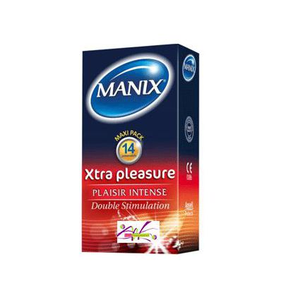 MANIX XTRA PLEASURE 14 preservatifs 6€