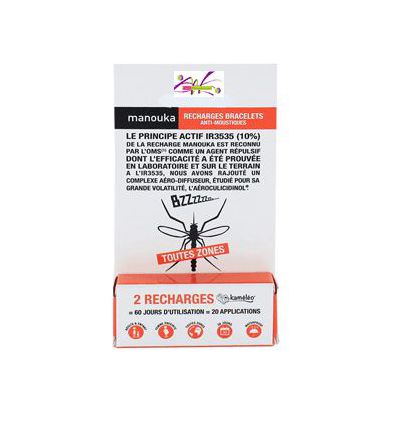 Recharges Bracelets anti-moustiques Manouka