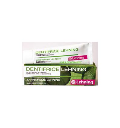 Homeopathic Toothpaste - Lehning