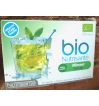 Infusion Thinness green Tea Organic fresh water Nutrisanté