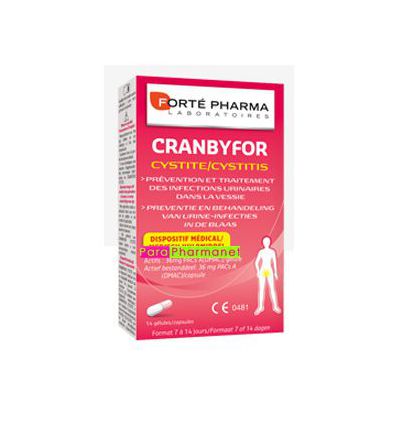CRANBYFOR médicament cystite Forté Pharma.