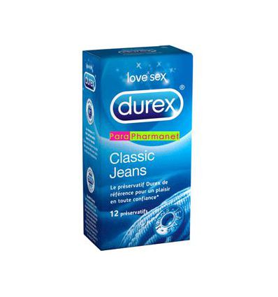 Jeans Condoms Box of 12 DUREX Classic Jeans