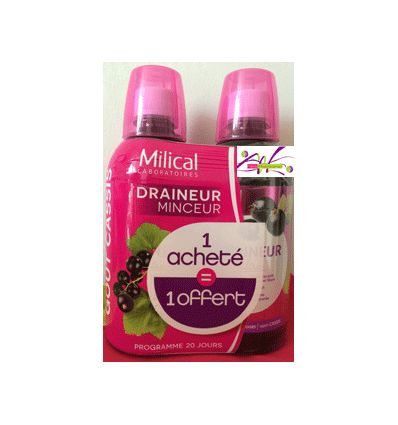 MILICAL DRAINEUR thinness blackcurrant pack of 2 *500ml