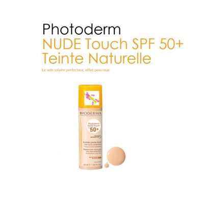 PHOTODERM NUDE TOUCH SOLAR CARE SPF 50 PERFECT SKIN SUNCARE NATURAL COLOR BIODERMA