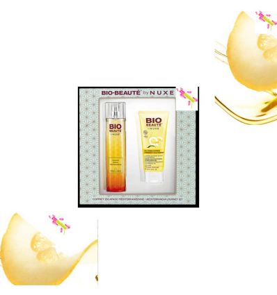 NUXE SET mediterranean journey fresh Cologne and cream gel moisturizing NUXE bio beauty citron and neroli