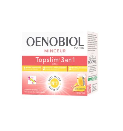 TOPSLIM 3 en 1 taste citrus fruit Oenobiol Diet
