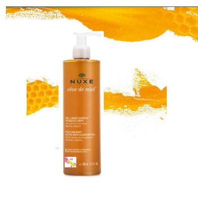 Face and Body ultra-rich cleansing gel Honey REVE DE MIEL NUXE