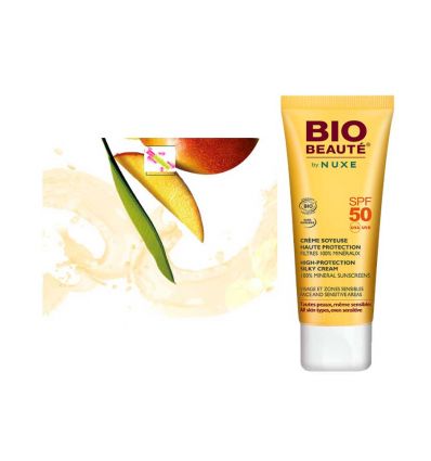 NUXE Solar product high protection silky cream spf 50 nuxe bio beauty face care