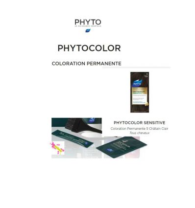 PHYTOCOLOR PHYTO COLORATION PERMANENTE 5 CHATAIN CLAIR Phytosolba