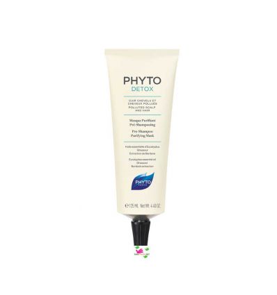 PHYTO DETOX Masque purifiant pré Shampooing phytodétox détoxifiant cheveux pollués