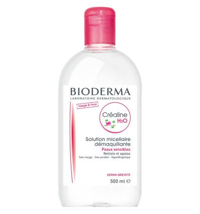 BIODERMA Crealine H20 solution nettoyante 500 ml démaquillant visage