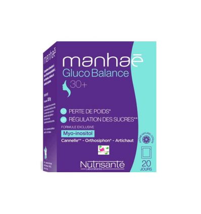 Manhaé GLUCOBALANCE 30+ DIET 20 sachets nutrisante