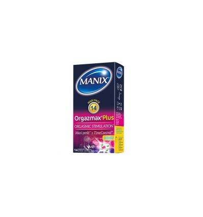 MANIX Préservatifs ORGAZMAX PLUS 14 préservatifs Manix