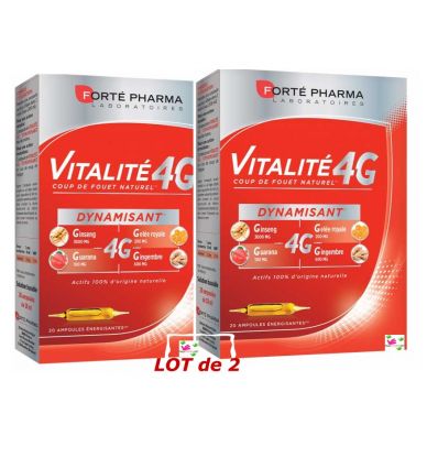 Vitalité 4G FORTE PHARMA pack of 2 boxes of 20 vials