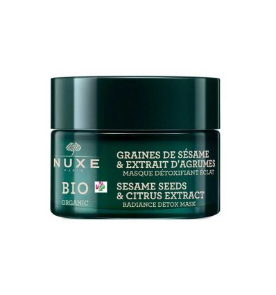 NUXE organic face RADIANCE DETOX mask sesame seeds and citrus extract