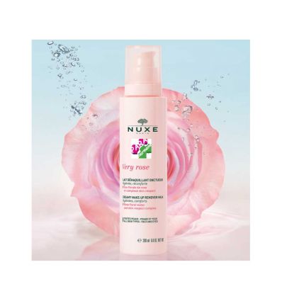NUXE VERY ROSE creamy MAKE-UP REMOVER MILK ROSE FLORAL WATER 200ml