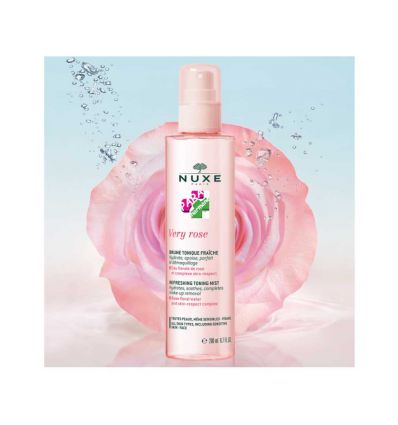 NUXE VERY ROSE Refreshing Toning mist face and eyes demake up with rose floral water NUXE 200 ml