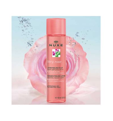 NUXE VERY ROSE lotion peeling éclat à l'eau florale de rose 150 ml nuxe