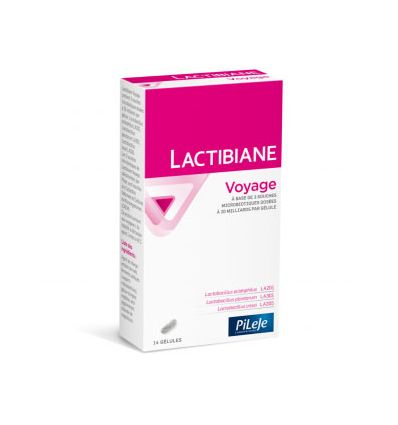 LACTIBIANE TRAVEL 14 cpasules PILEJE micronutrition