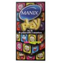 Manix play jeu de 16 préservatifs assortis